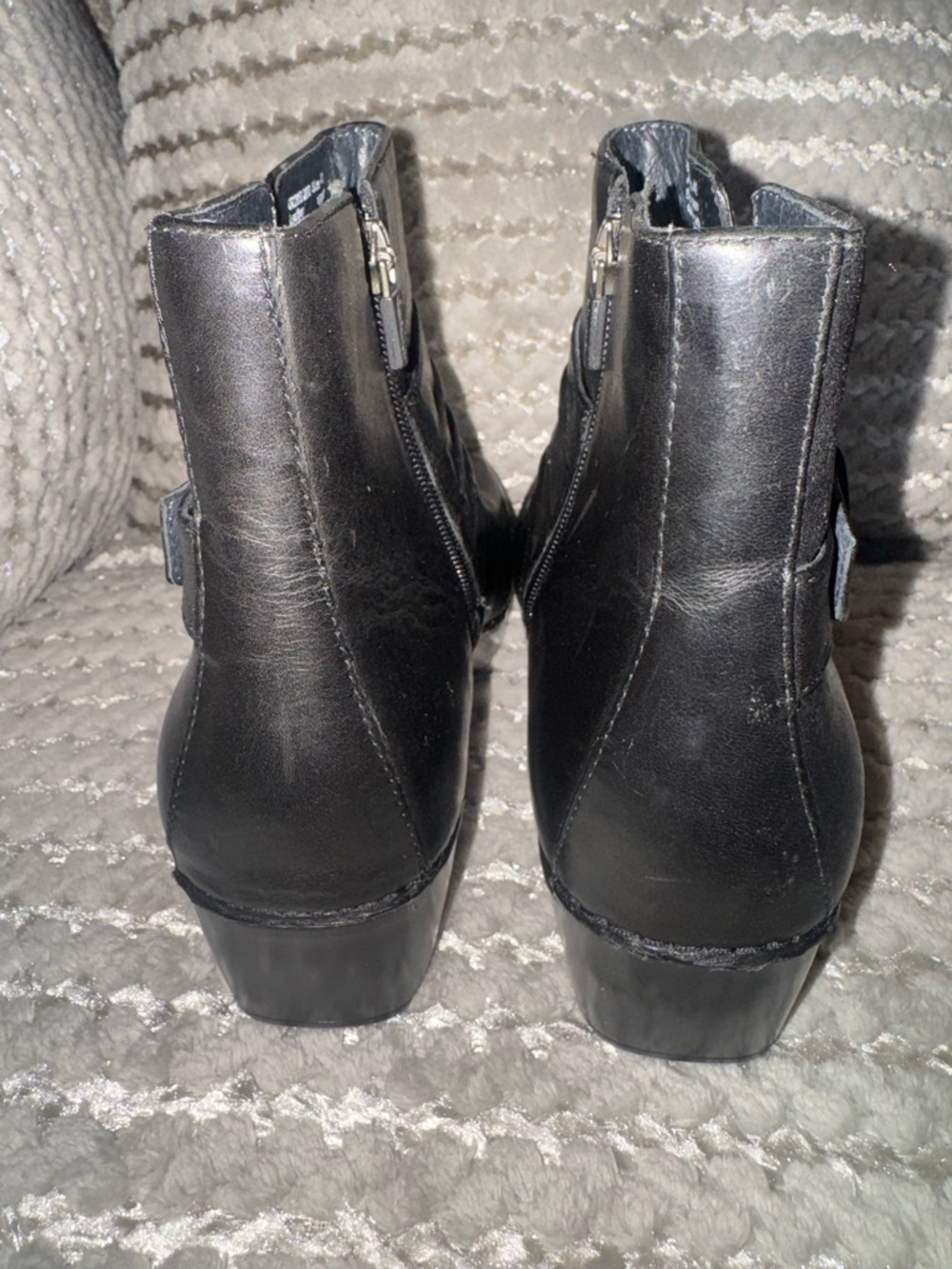 Dansko Black Leather Strap Detail Ankle Boots - Picture 7 of 9